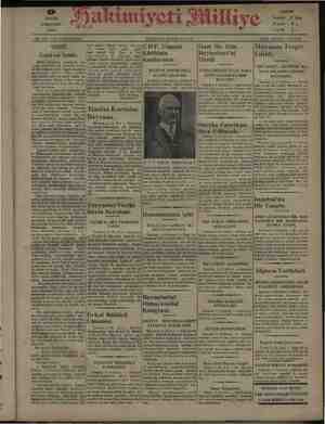 Hakimiyet-i Milliye Gazetesi 9 Eylül 1931 kapağı
