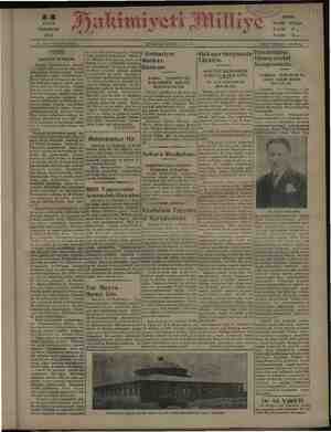 Hakimiyet-i Milliye Gazetesi 14 Eylül 1931 kapağı