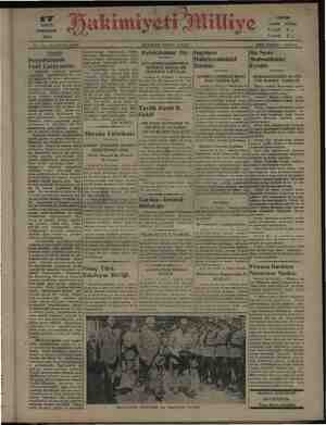 Hakimiyet-i Milliye Gazetesi 17 Eylül 1931 kapağı
