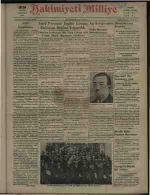 Hakimiyet-i Milliye Gazetesi 23 Eylül 1931 kapağı
