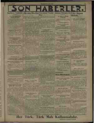 Hakimiyet-i Milliye Gazetesi 25 Eylül 1931 kapağı