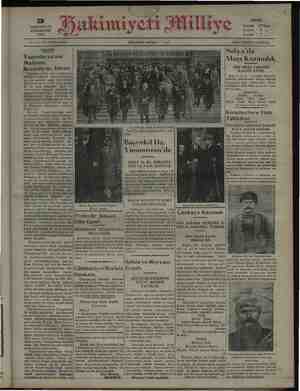 Hakimiyet-i Milliye Gazetesi 3 Ekim 1931 kapağı