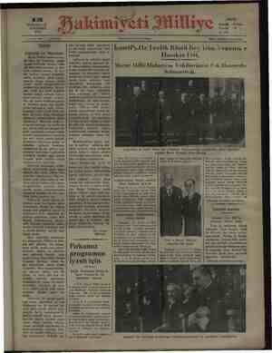 Hakimiyet-i Milliye Gazetesi 15 Ekim 1931 kapağı