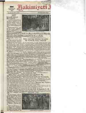 Hakimiyet-i Milliye Gazetesi 21 Ekim 1931 kapağı