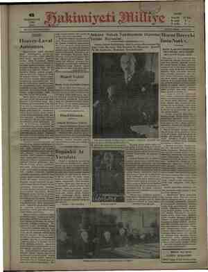 Hakimiyet-i Milliye Gazetesi 6 Kasım 1931 kapağı