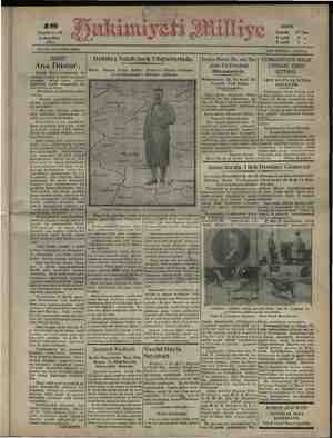 Hakimiyet-i Milliye Gazetesi 18 Kasım 1931 kapağı