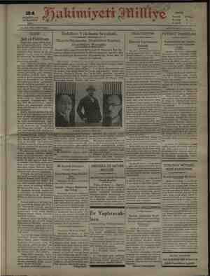 Hakimiyet-i Milliye Gazetesi 21 Kasım 1931 kapağı