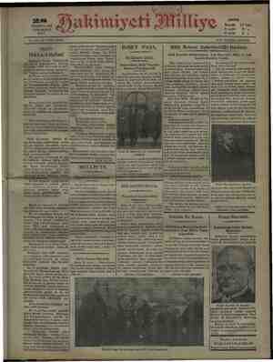 Hakimiyet-i Milliye Gazetesi 28 Kasım 1931 kapağı
