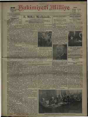 Hakimiyet-i Milliye Gazetesi 30 Kasım 1931 kapağı