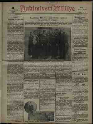 Hakimiyet-i Milliye Gazetesi 6 Aralık 1931 kapağı
