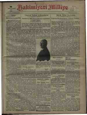 Hakimiyet-i Milliye Gazetesi 8 Aralık 1931 kapağı