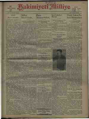 Hakimiyet-i Milliye Gazetesi 22 Aralık 1931 kapağı