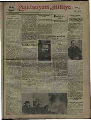 Hakimiyet-i Milliye Gazetesi 24 Aralık 1931 kapağı