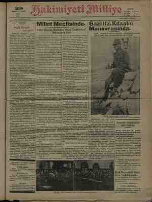 Hakimiyet-i Milliye Gazetesi 29 Aralık 1931 kapağı