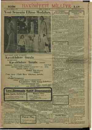    | l | HAKİMİYE CUMA 1 II. KÂNUN 1932 Yeni Senenin Elbise Modaları. Senenin ilk yeni moda elbiseleri olarak o Avrupa...