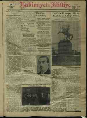 Hakimiyet-i Milliye Gazetesi 3 Ocak 1932 kapağı