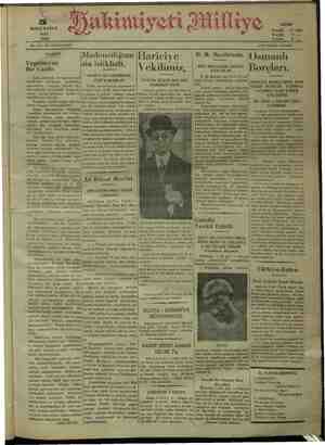 Hakimiyet-i Milliye Gazetesi 5 Ocak 1932 kapağı