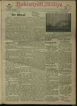 Hakimiyet-i Milliye Gazetesi 6 Ocak 1932 kapağı