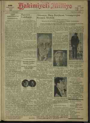 Hakimiyet-i Milliye Gazetesi 10 Ocak 1932 kapağı