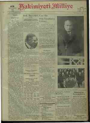 Hakimiyet-i Milliye Gazetesi 12 Ocak 1932 kapağı