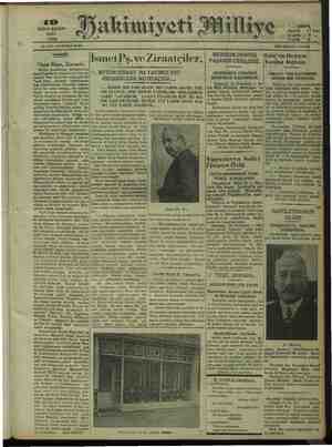 Hakimiyet-i Milliye Gazetesi 19 Ocak 1932 kapağı