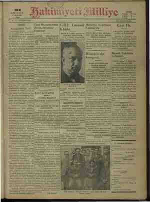 Hakimiyet-i Milliye Gazetesi 21 Ocak 1932 kapağı