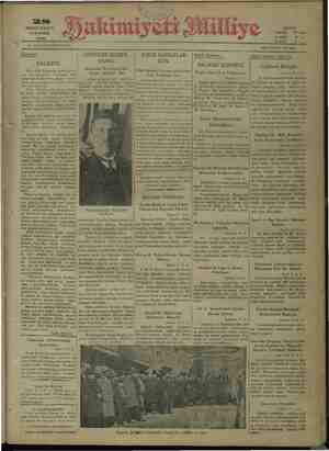 Hakimiyet-i Milliye Gazetesi 28 Ocak 1932 kapağı