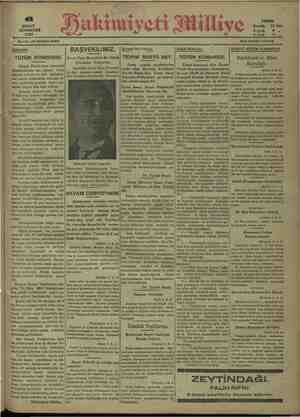 Hakimiyet-i Milliye Gazetesi 6 Şubat 1932 kapağı