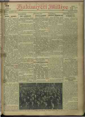 Hakimiyet-i Milliye Gazetesi 12 Mart 1932 kapağı