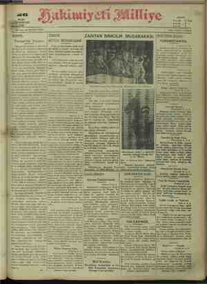 Hakimiyet-i Milliye Gazetesi 26 Mart 1932 kapağı