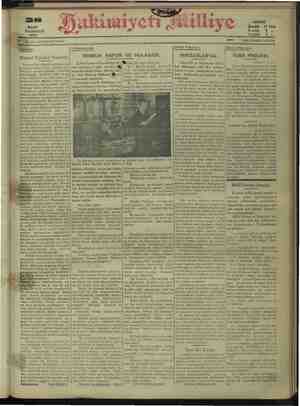 Hakimiyet-i Milliye Gazetesi 28 Mart 1932 kapağı