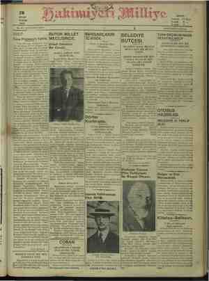 Hakimiyet-i Milliye Gazetesi 3 Nisan 1932 kapağı