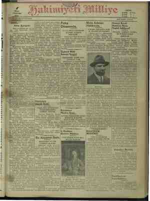 Hakimiyet-i Milliye Gazetesi 7 Nisan 1932 kapağı