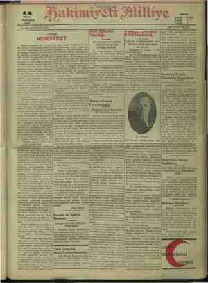 Hakimiyet-i Milliye Gazetesi 14 Nisan 1932 kapağı