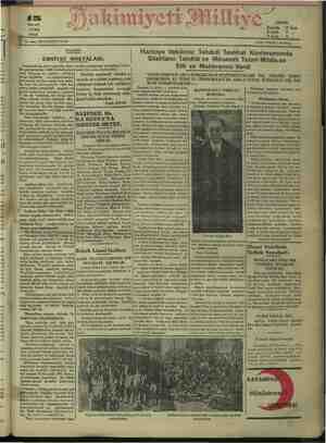 Hakimiyet-i Milliye Gazetesi 15 Nisan 1932 kapağı