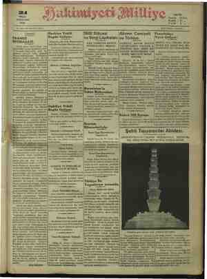 Hakimiyet-i Milliye Gazetesi 21 Nisan 1932 kapağı