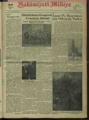 Hakimiyet-i Milliye Gazetesi 28 Nisan 1932 kapağı