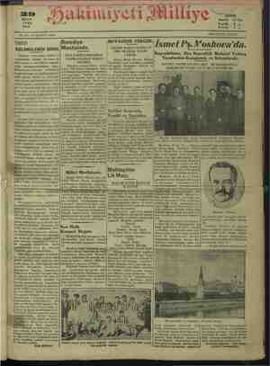 Hakimiyet-i Milliye Gazetesi 29 Nisan 1932 kapağı