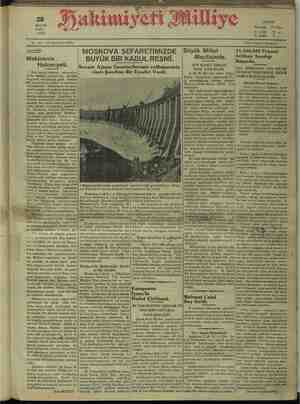 Hakimiyet-i Milliye Gazetesi 3 Mayıs 1932 kapağı