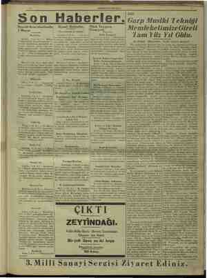  Ecnebi Mem'eketlerde| 1 Ma Madrid'te. Mad 1I(A.A)— mele rene e ya seyrüsefer t mia en er bala zahü iğ > e çıları fim, ani...