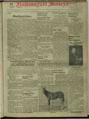 Hakimiyet-i Milliye Gazetesi 11 Mayıs 1932 kapağı