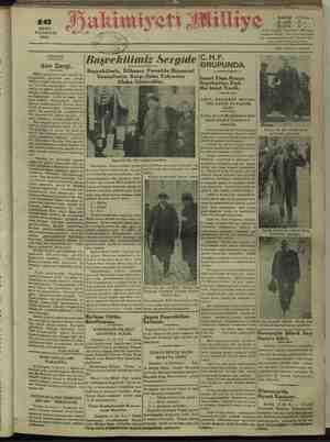 Hakimiyet-i Milliye Gazetesi 16 Mayıs 1932 kapağı