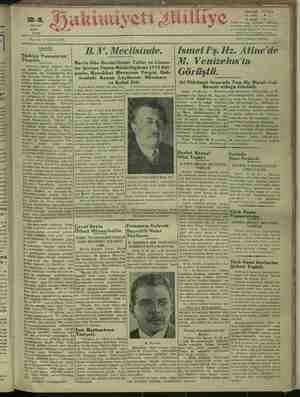 Hakimiyet-i Milliye Gazetesi 24 Mayıs 1932 kapağı
