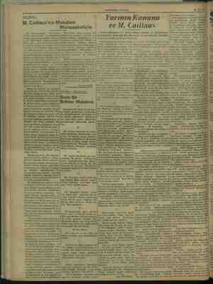    . Yarı Siyasi, M. Caillaux'nın Makalesi Mü o Münasebetiyle. Burhan ASAF Bir Makalesi. I mevzuu kalan ig ortaya koyma: de,