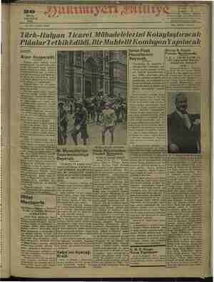 Hakimiyet-i Milliye Gazetesi 30 Mayıs 1932 kapağı