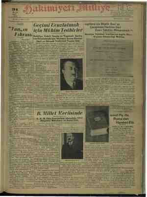 Hakimiyet-i Milliye Gazetesi 31 Mayıs 1932 kapağı