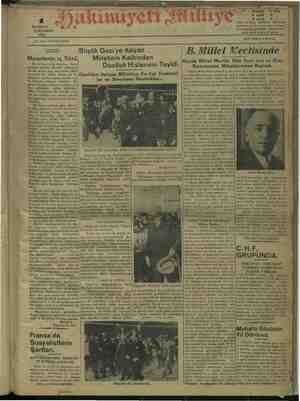 Hakimiyet-i Milliye Gazetesi 1 Haziran 1932 kapağı
