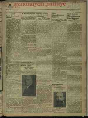 Hakimiyet-i Milliye Gazetesi 2 Haziran 1932 kapağı