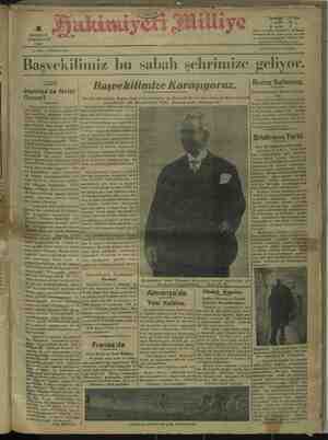 Hakimiyet-i Milliye Gazetesi 4 Haziran 1932 kapağı