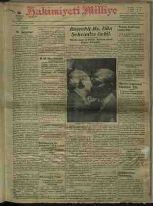 Hakimiyet-i Milliye Gazetesi 5 Haziran 1932 kapağı